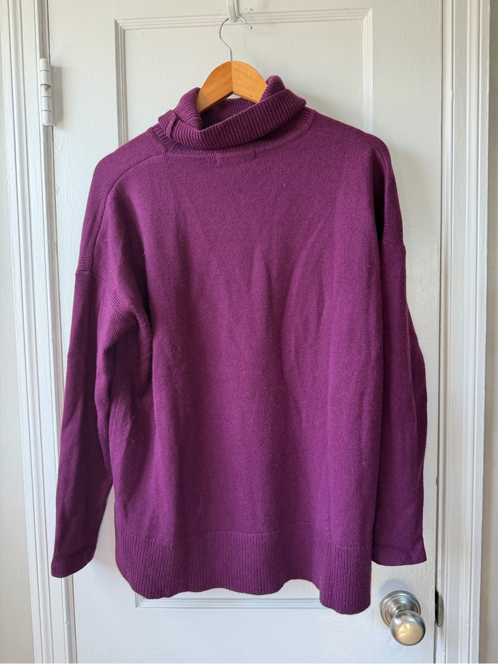 Boden Deep Plum Turtleneck Sweater
